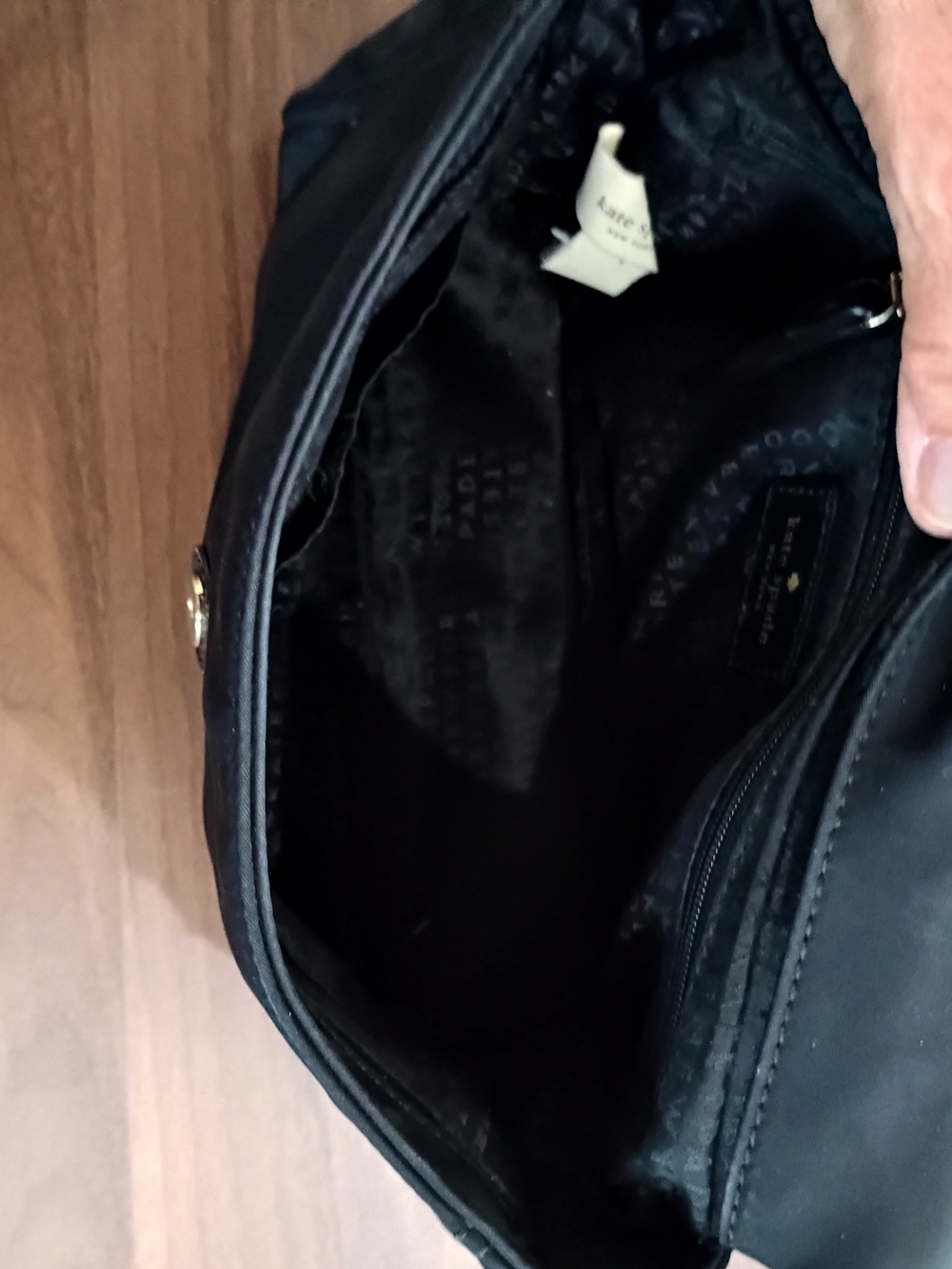 kate spade Black Nylon Crossbody Mini Bag with Gold Hardware - Picture 10 of 11